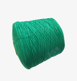实物深绿色棉纱线素材