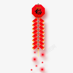 中国风庆祝红色庆祝鞭炮高清图片