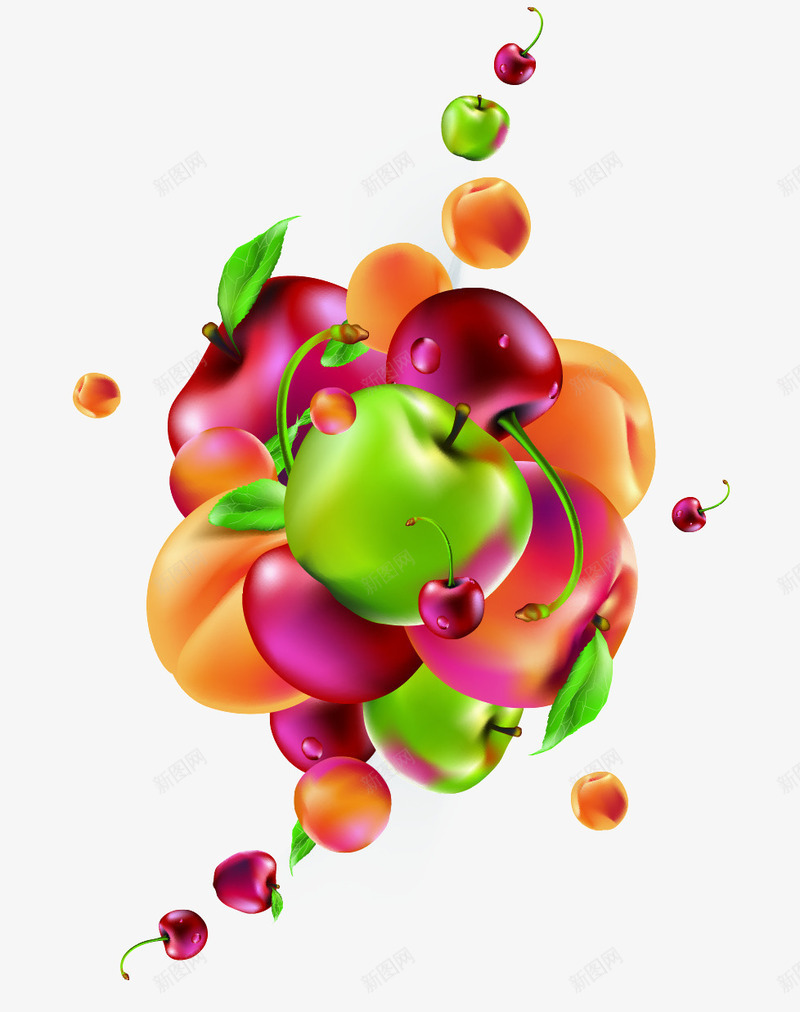 有质感的缤纷水果png免抠素材_88icon https://88icon.com 新鲜 水果 缤纷 营养 质感