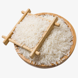 实木实物农产品白色大米香米高清图片