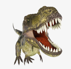 远古时期的动物张大嘴巴的恐龙高清图片