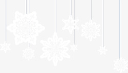 冬季背景图片冬日圣诞节雪花挂饰高清图片
