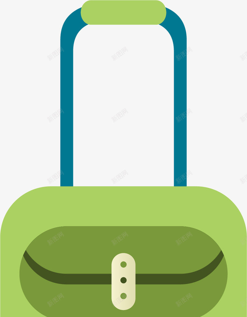 绿色行李箱png免抠素材_88icon https://88icon.com 出差旅行 卡通拉杆箱 卡通旅行箱 卡通行李箱 手绘拉杆箱 旅游旅行 箱包 绿色拉杆箱 绿色行李箱