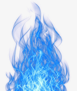 创意造型门头合成创意蓝色的火焰造型高清图片