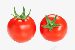 番茄樱桃实物新鲜红色带藤樱桃番茄高清图片