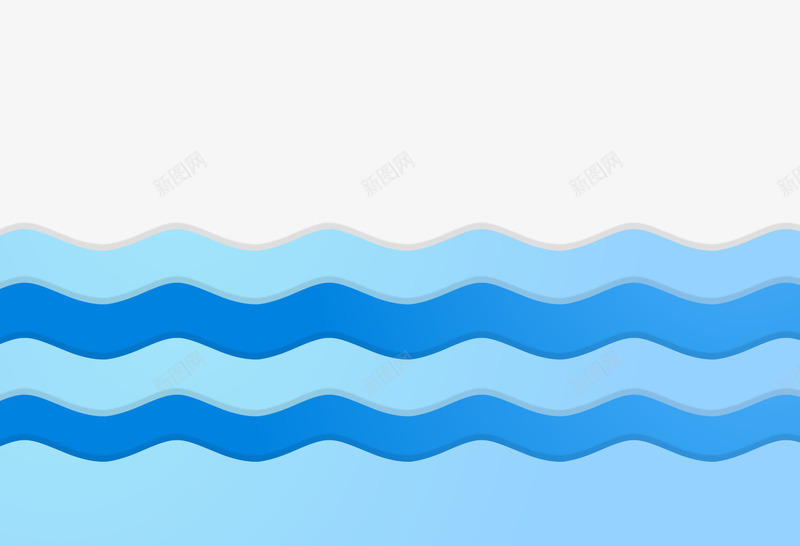 蓝色卡通波浪纹png免抠素材_88icon https://88icon.com 卡通海洋 波浪纹 流水纹 海波纹png 海浪 背景装饰 蓝色海洋