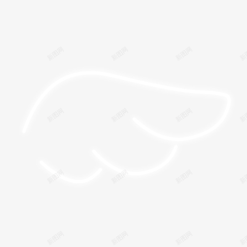 翅膀霓虹灯png免抠素材_88icon https://88icon.com 发光素材 翅膀 霓虹灯 飞翔