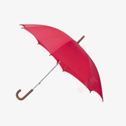 卡通红色雨伞图素材