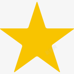 多边形星星黄色的正五角星高清图片