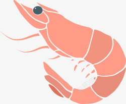海鲜虾矢量图素材