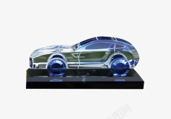 精致玻璃汽车模型摆件素材