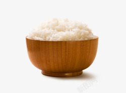 木碗中的白米饭素材