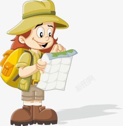 徒步旅行的人素材