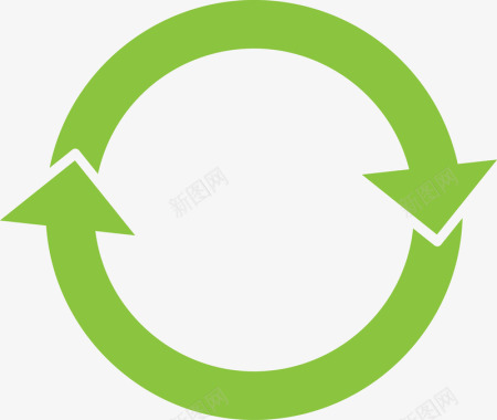 绿色能源车循环使用图标图标