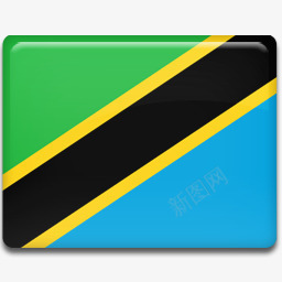 tanzania坦桑尼亚国旗图标图标