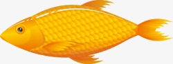 卡通水产海鲜金龙鱼素材