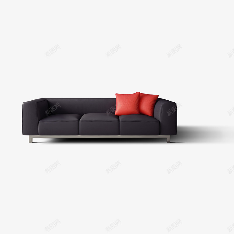 黑色现代沙发psd免抠素材_88icon https://88icon.com 北欧家具 家具 沙发 现代简约家居 黑色沙发