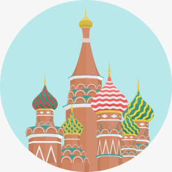 莫斯科圣巴西亚大教堂大教堂的圣罗勒图标高清图片