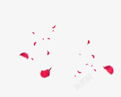 红色模煳叶子红色的玫瑰花花瓣模糊效果高清图片