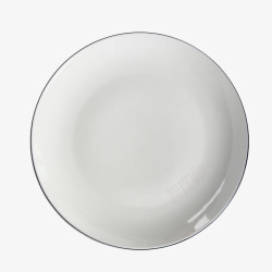 正面朝上的盘子正面的瓷器盘子高清图片