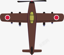 二战时期敌军飞机矢量图素材