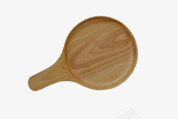 棕色木质纹理木圆盘实物素材