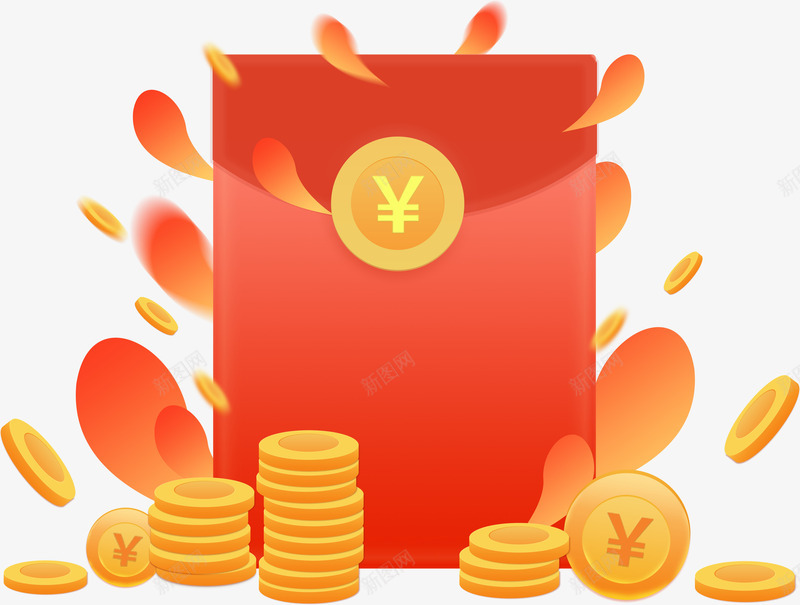 新年促销活动金币红包png免抠素材_88icon https://88icon.com 2019 促销 农历新年 发红包 喜庆 抢红包 新年 新年物料 红包 节日 金币