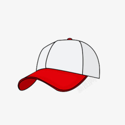 棒球帽手绘元素素材