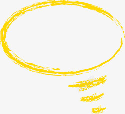 自然语音气球黄色对话框高清图片