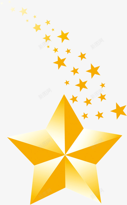 大小不同的多样黄色五角星png免抠素材_88icon https://88icon.com 不同 五角星 多样 大小 比大小 黄色
