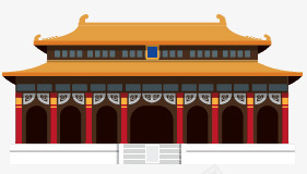 建筑房屋png免抠素材_88icon https://88icon.com 卡通 古建筑 建筑 房屋 扁平化