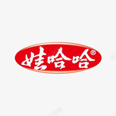 白色红色哇哈哈logo图标图标
