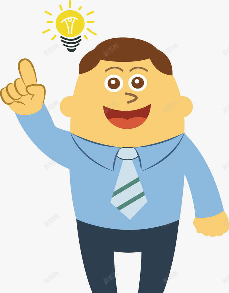 想到了新创意png免抠素材_88icon https://88icon.com 创意 商务小人 想法 灯泡