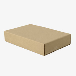 纸盒子立体黄色长方形素材