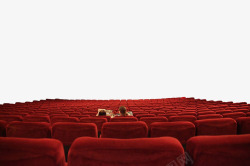 看台座位红色影院看台高清图片