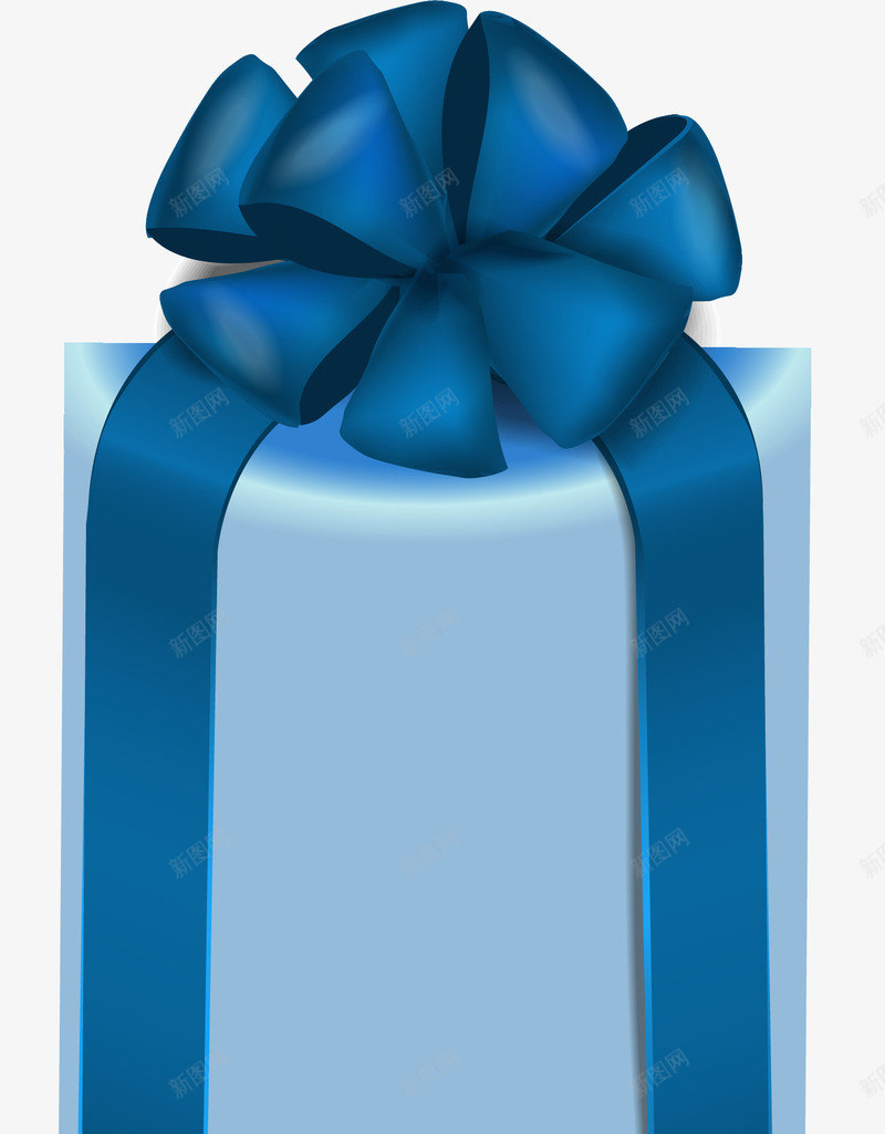 小清新蓝色礼盒png免抠素材_88icon https://88icon.com 小清新礼盒 简约盒子 蓝色丝带 蓝色礼盒 蓝色蝴蝶结 质感