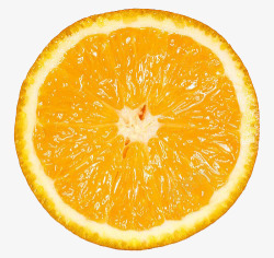 一半水果甜橙切片特写高清图片