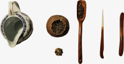 陈皮普洱泡茶工具展示素材