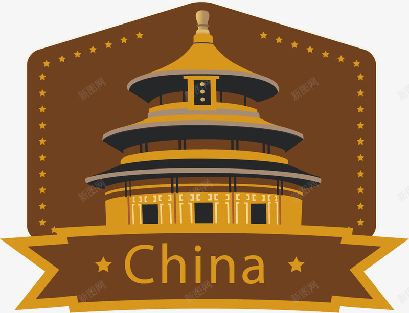 中国天坛标签png免抠素材_88icon https://88icon.com 中国 天坛 旅行 标签