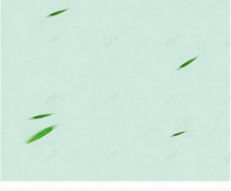 蓝色天空背景png免抠素材_88icon https://88icon.com 保健用品背景 化妆品背景 天空背景 天空风景元素 漂浮的绿叶 绿色 蓝色背景