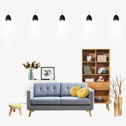 灰色系家具创意室内家居装饰高清图片