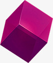 紫色立体方块装饰png免抠素材_88icon https://88icon.com 方块 立体 紫色 装饰