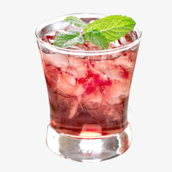 创意解渴草莓汁冷饮素材