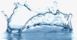 涡旋透明水面的水花高清图片