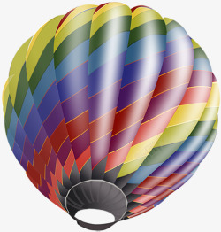 彩色创意绚丽热气球卡通素材
