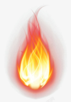 火心燃烧的红色火球高清图片
