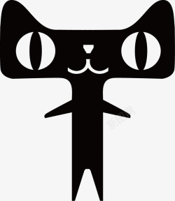 黑色麋鹿头创意双十一天猫头像图高清图片