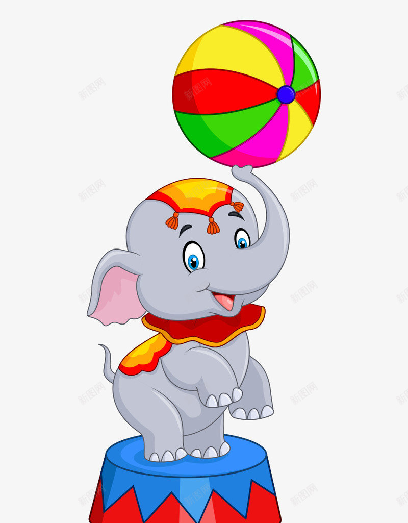 卡通手绘可爱大象表演转球png免抠素材_88icon https://88icon.com 卡通的动物 可爱的大象 大象表演转球 平面大象 手绘的大象