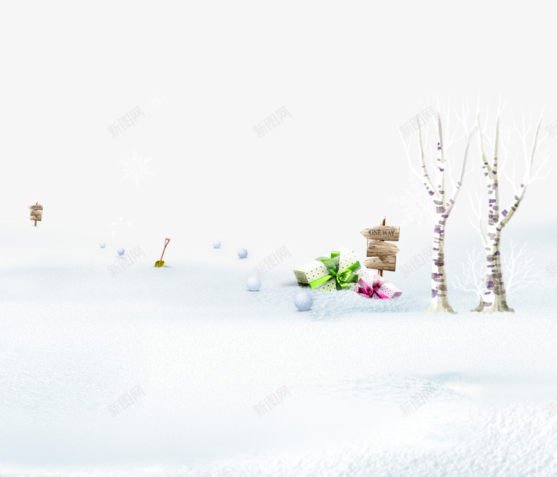 树下滚雪球png免抠素材_88icon https://88icon.com 下雪 冬天 指示牌 树干 白色 礼物 雪人 雪地 雪球 雪花