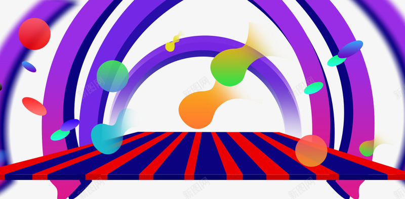 渐变拱门背景psd免抠素材_88icon https://88icon.com 促销活动 十一促销 双11 双十一 天猫双十一 淘宝双十一 紫色 红色 线条 舞台 蓝色 装饰